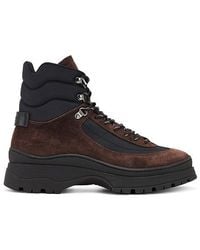 AllSaints - Botas De Excursionista Lucas En Color Marrón Talla En - Lyst