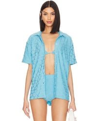 Lovers + Friends - Camisa vacation blues - Lyst