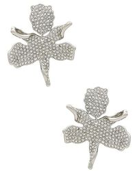 Lele Sadoughi - Crystal Small Paper Lily Earrings - Lyst