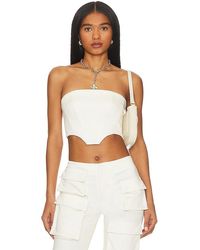 h:ours - Sedona Corset Crop Top - Lyst