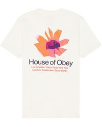 Obey - House Of Floral Tee - Lyst