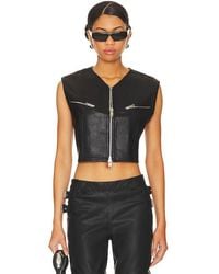 BY.DYLN - Malcom Faux Leather Vest - Lyst