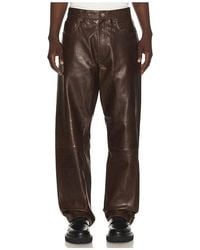 sunflower - Wide Twist Leather Pant - Lyst