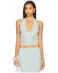 SER.O.YA - Bimini Mesh Halter Top - Lyst