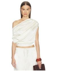 SNDY'S - Dove One Shoulder Top - Lyst