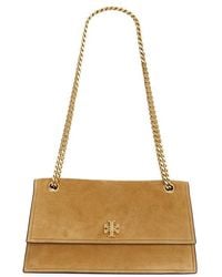 Tory Burch - Kira Turnlock Suede Shoulder Bag - Lyst