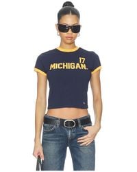 Hype and Vice - Michigan Goalie Baby Tee - Lyst