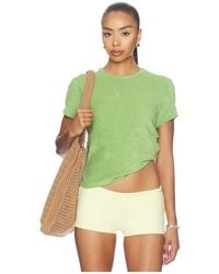 FRAME - The Terry Baby Tee - Lyst