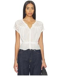 Free People - Glimmer Embroidered Top - Lyst