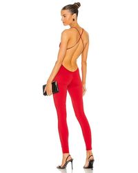 Norma Kamali - X Revolve Low Back Fara Slip Catsuit - Lyst