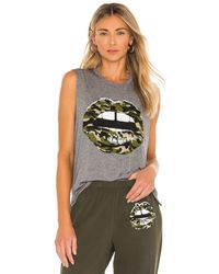 Lauren Moshi Camiseta tirantes kinzington - Gris