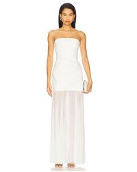 Shona Joy - Lunar Strapless Draped Maxi Dress - Lyst