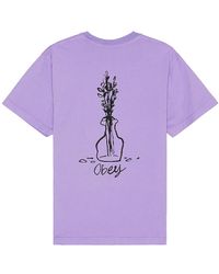 Obey - Flower Sketch Tee - Lyst