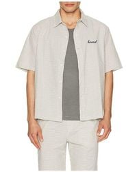 BOUND - Gingham Cropped Shirt - Lyst