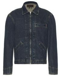 PAIGE - Mauricio Denim Zip Up Jacket - Lyst