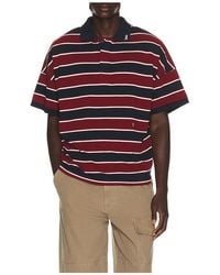 Rhude - Fontaine Striped Short Sleeve Polo Shirt - Lyst