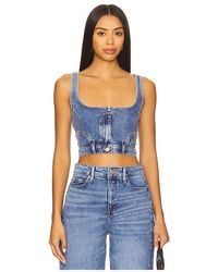 GOOD AMERICAN - Reworked Denim Vest - Lyst