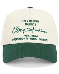 Obey - Design Studio 5 Panel Strapback Hat - Lyst