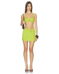 MORE TO COME - Camden Crochet Mini Skirt Set - Lyst