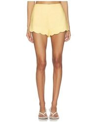 MINKPINK - Grazia Scallop Hem Shorts - Lyst