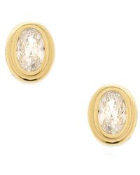 Shashi - Pendientes De Tachuela Regan En Color Oro Metálico Talla - Lyst
