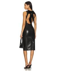 Alice + Olivia - Wynell Faux Leather Midi Dress - Lyst