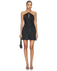 For Love & Lemons - Adrift Satin Halter Mini Dress - Lyst