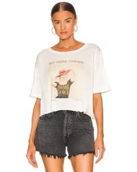 The Laundry Room Marilyn Monroe Hey There Cowboy Crop Tee - White
