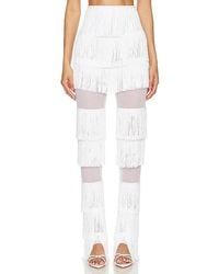 Norma Kamali - Spliced Boot Pant With Fringe - Lyst