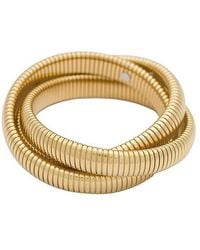 By Adina Eden - Chunky Triple Intertwined Snake Bracelet - Lyst