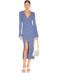 ENA PELLY Macy Knit Midi Dress - Blau