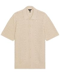 Good Man Brand - Essex Short Sleeve Open Knit Shirt - Lyst