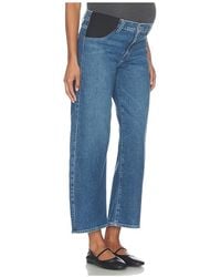 PAIGE - Arellia Ankle Maternity Jeans - Lyst