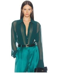 Sans Faff - Meghan Panelled Silk Blouse - Lyst