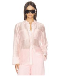 ALIGNE - Cher Sheer Shirt - Lyst