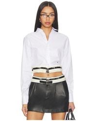 HOMMEGIRLS - Belted Shirt - Lyst