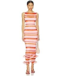 Jonathan Simkhai - Daniella Plisse Midi Dress - Lyst