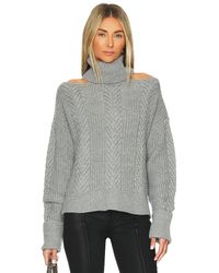 PAIGE Wool Lorilee Sweater in Black | Lyst