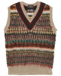 Beams Plus - Gim Cricket Fair Isle Vest British Wool 5g - Lyst