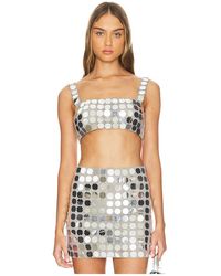 Lovers + Friends - Gilles Sequin Crop トップ - Lyst