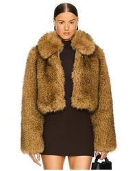 L'academie - 'Academie Savoie Faux Fur Jacket - Lyst