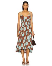Free People - Midi-Kleid Adriel - Lyst