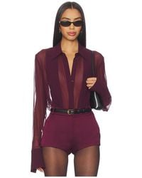 Sans Faff - Meghan Panelled Silk Blouse - Lyst