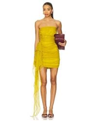 The Sei - Strapless Mini Dress With Ruffle - Lyst
