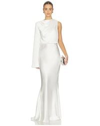 Misha - The Mantello Satin Dress - Lyst