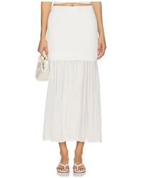 A.L.C. - A..C. A..C. Falda Hayden En Color Blanco Talla En - Lyst
