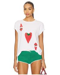 Daydreamer - T-Shirt Mit Motiv Ace Of Strawberries - Lyst