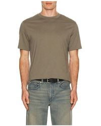 FRAME - Short Sleeve Light Cotton Tee - Lyst