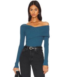 Lovers + Friends - PULL BOOKER en Teal - Lyst
