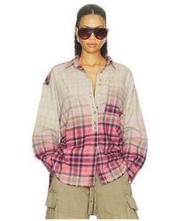 Free People - X We The Free Alexi Plaid Shirt - Lyst